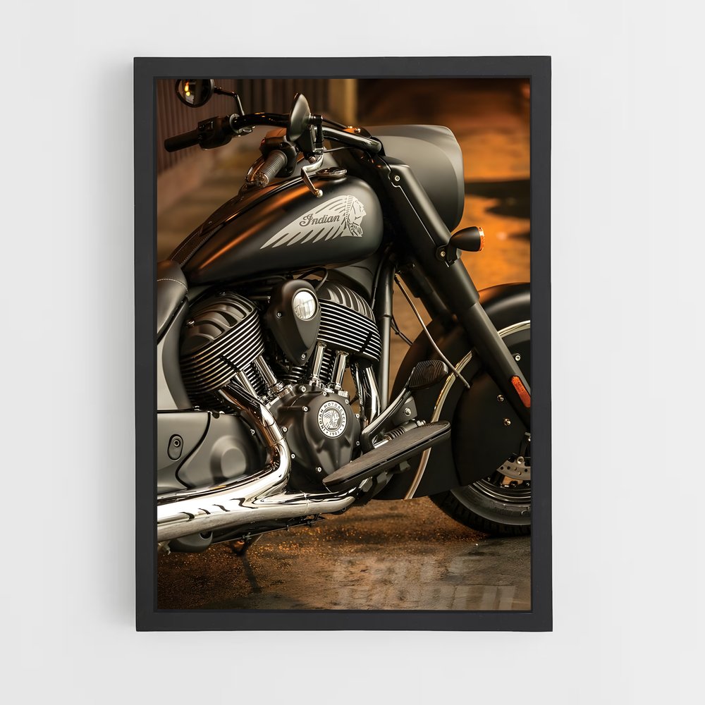 Poster Cheval Noir – affiche Indian Motorcycle (vue 2)
